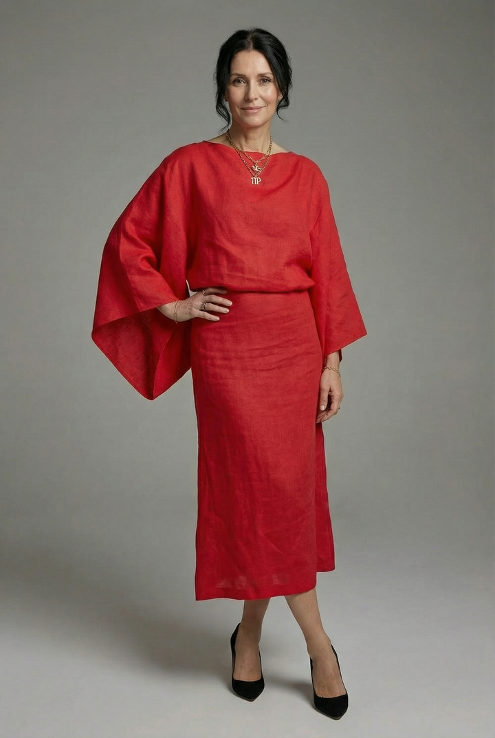 Sienna | Kimono Tie-Waist Midi Dress