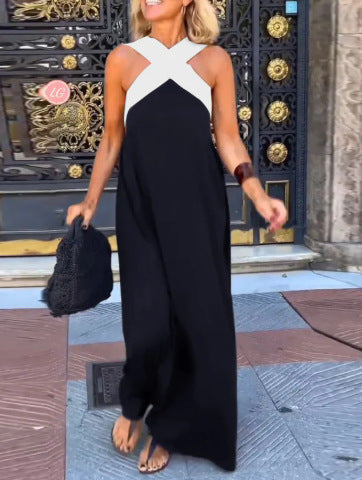 DELPHINE - DRESS WITH CROSSED CUT