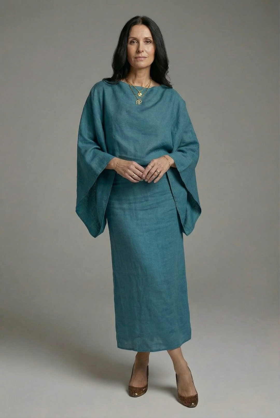 Sienna | Kimono Tie-Waist Midi Dress