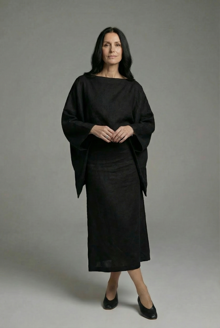 Sienna | Kimono Tie-Waist Midi Dress